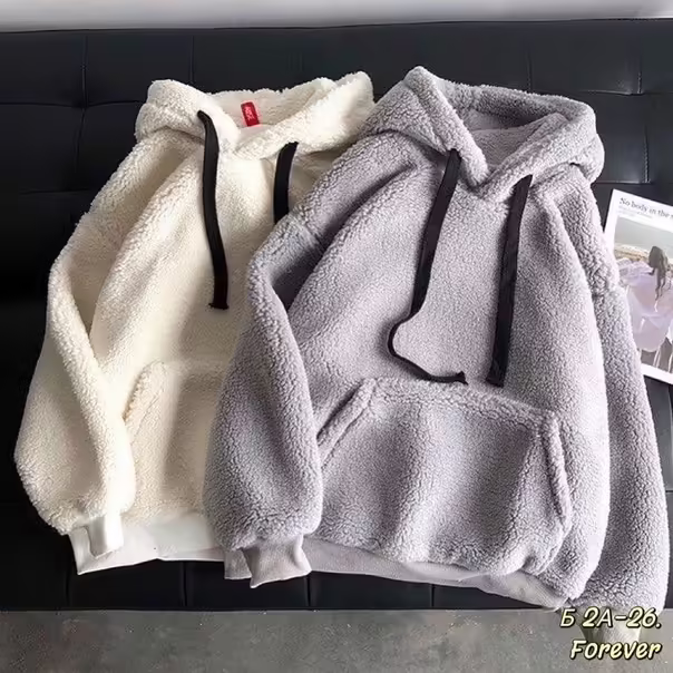 Уютные мягкие женские худи