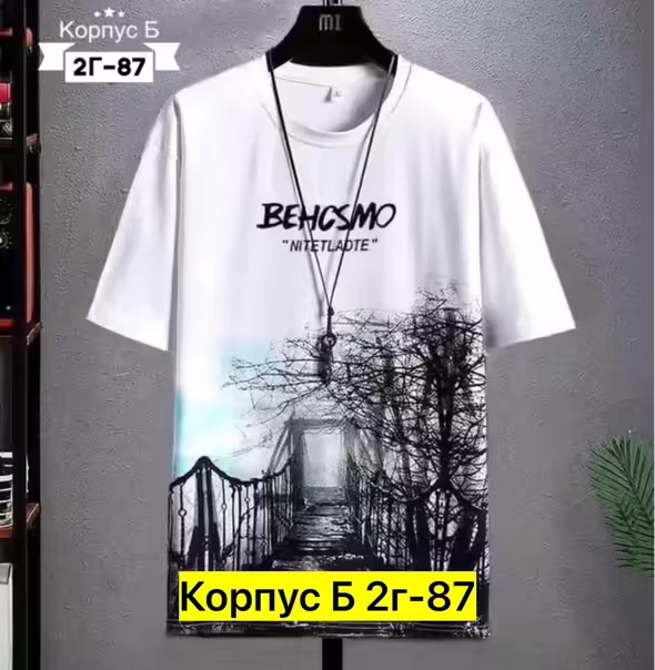 Хлопковые мужские футболки