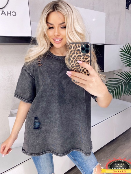 Фабричные красивые женские футболки оверсайз