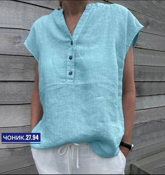 Льняные хлопковые женские рубашки