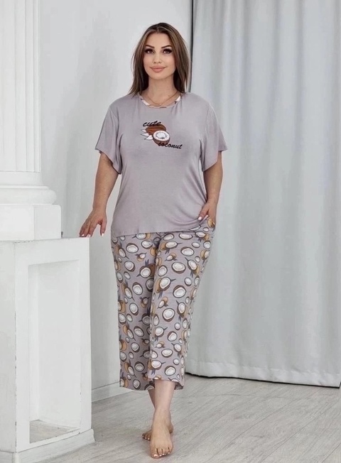 Домашние милые женские пижамы с принтом