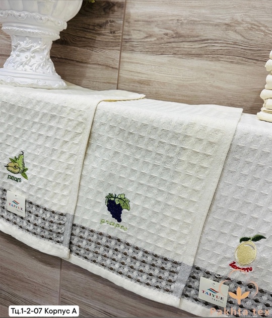 Кухонные вафельные полотенца