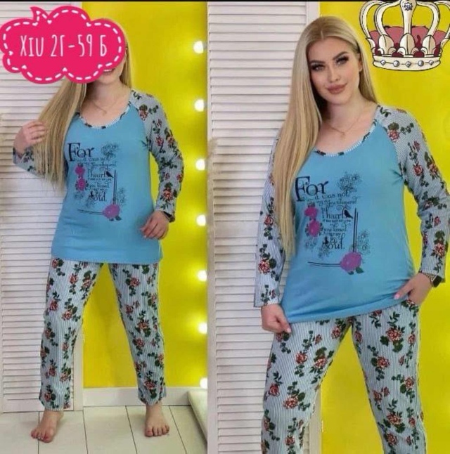 Хлопковые женские пижамы
