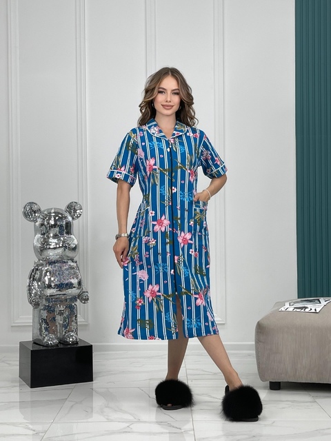 Хлопковые женские халаты