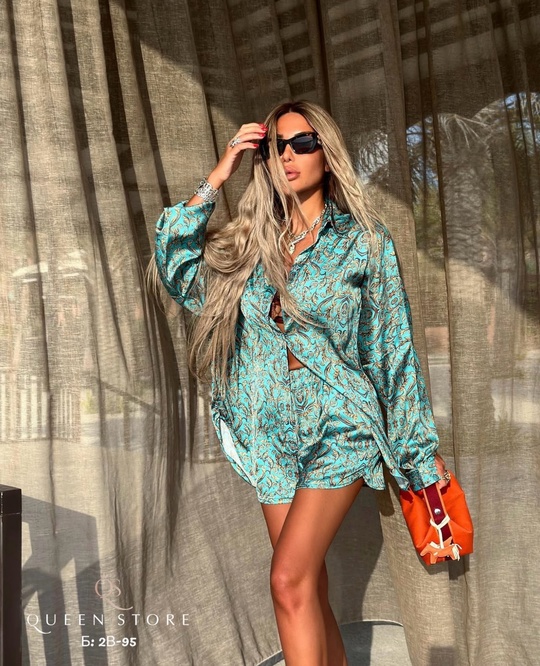 Яркие женские рубашки с принтом