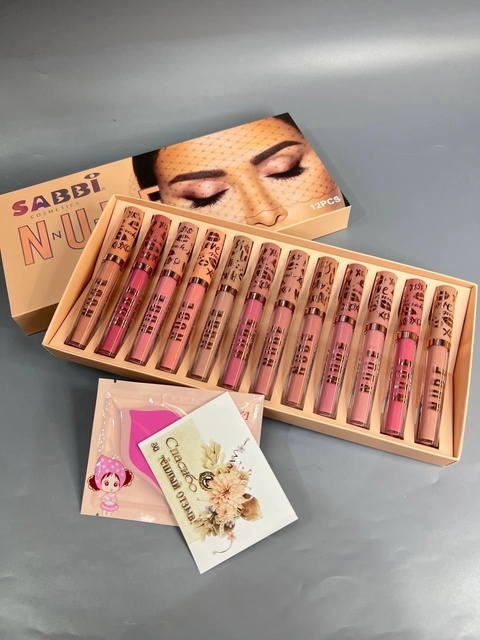 Жидкие помады 12 шт