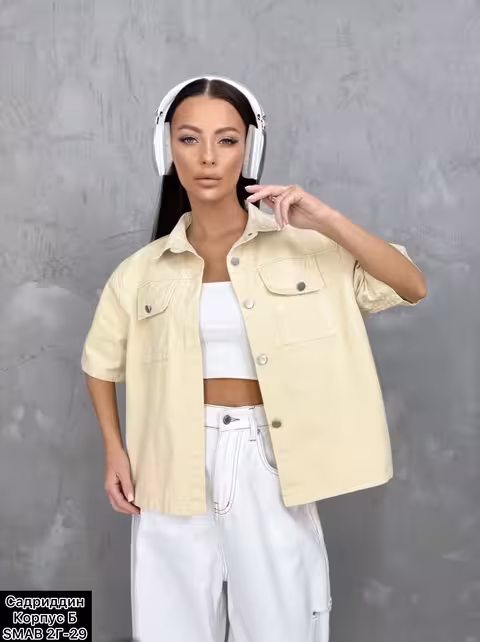 Джинсовые женские рубашки