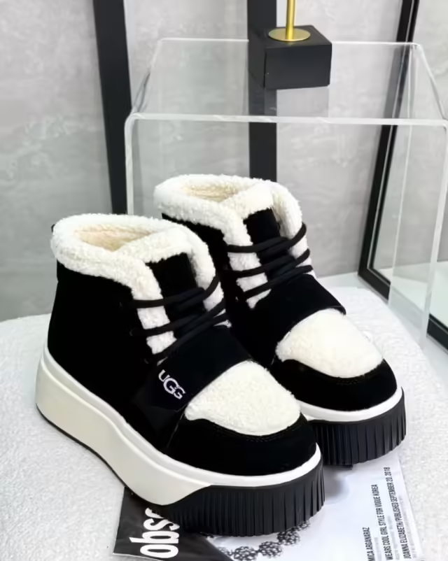 Меховые женские кеды