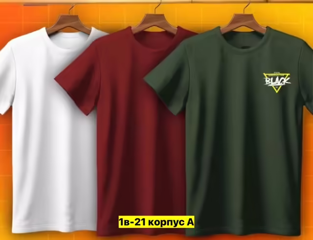 Хлопковые мужские футболки