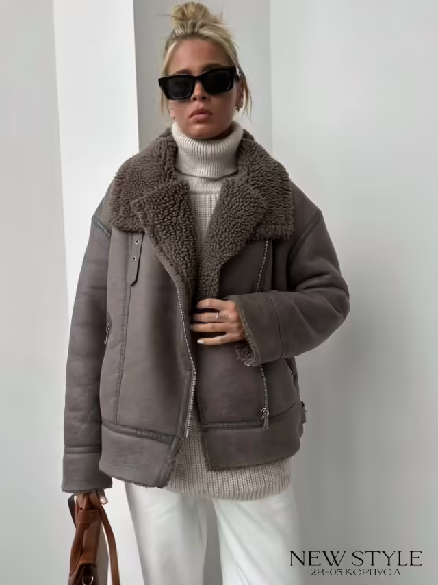 Плотные зимние женские дублёнки