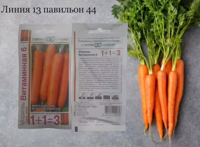 Семена моркови