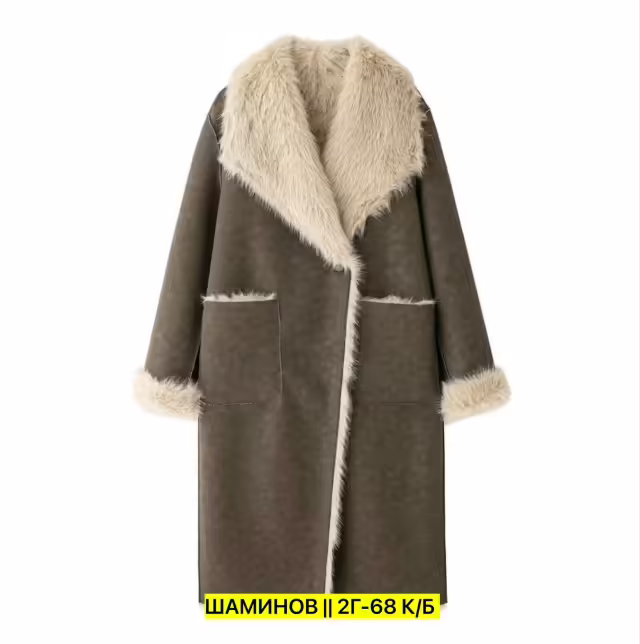 Натуральные женские пальто с мехом