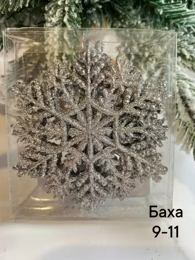 Новогодние игрушки елочные снежинки