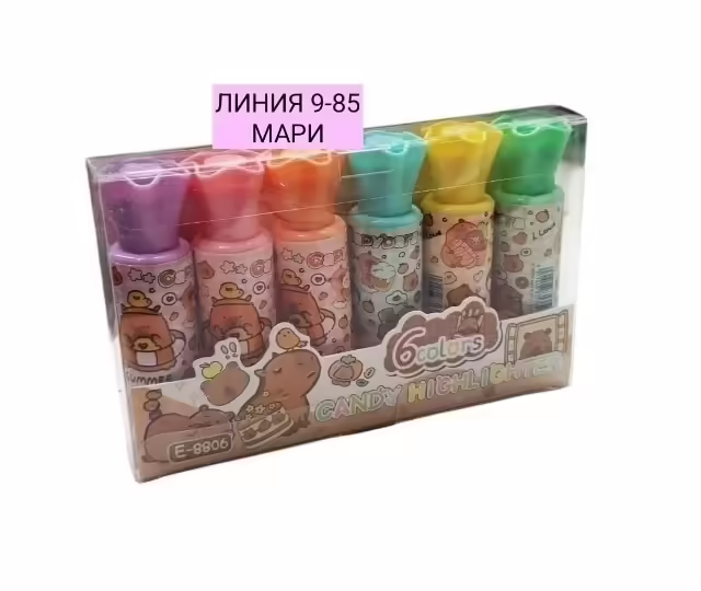 Маркеры 6 шт 6 цветов