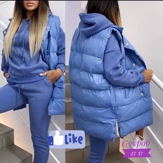 Женские костюмы тройки из флиса