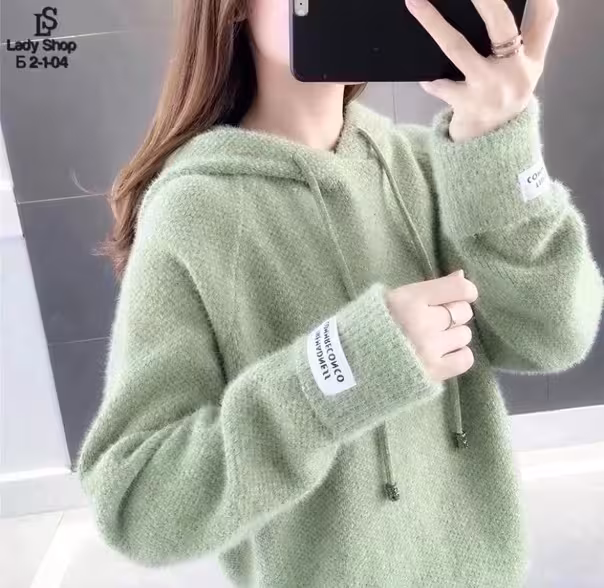 Тёплые женские кофты с капюшоном