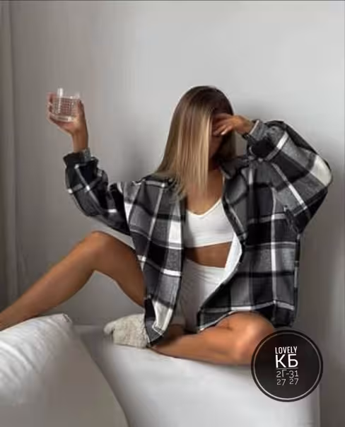 Тёплые кашемировые женские рубашки