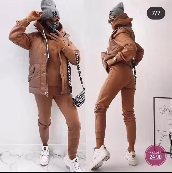 Женские костюмы тройки из флиса