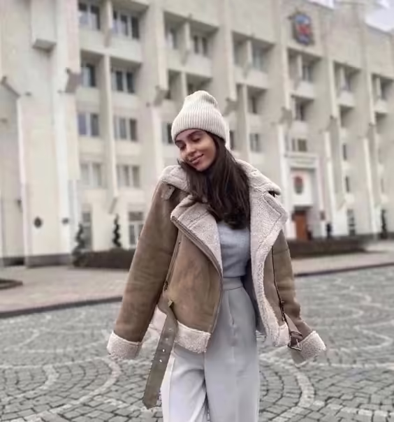 Зимние женские дублёнки