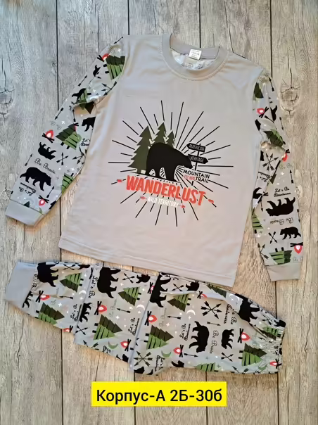Хлопковые детские пижамы