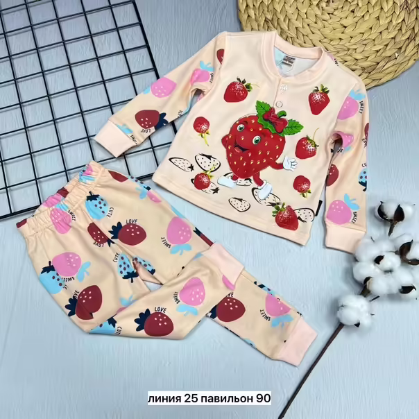 Хлопковые детские пижамы