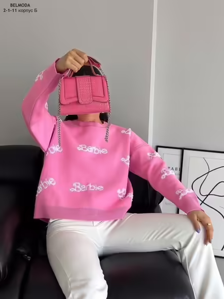 Тёплые женские свитера barbie