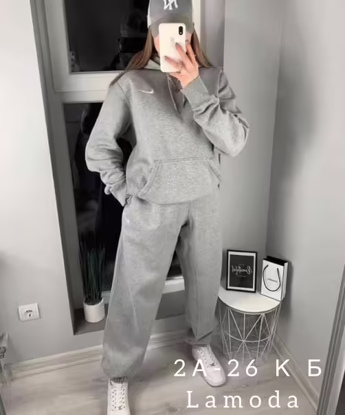 Женские костюмы двойки на флисе с начёсом